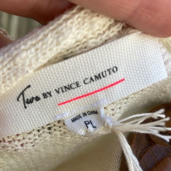 NWT Two by Vince Camuto Aztec Tribal Print Open Front Cardigan Petite Large - Picture 8 of 8